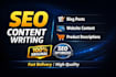 write highquality SEO content blogs and articles