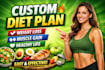 create a custom diet plan for weight loss