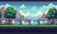 create pixel art character sprite sheet sprite animation assets for your game
