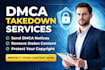 send dmca notice to takedown copyright infringing content