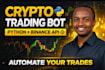 build crypto trading bot using python and binance API