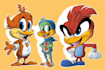 draw cartoon mascot and logo