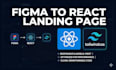 convert your figma design into a responsive react landing page