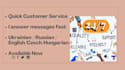 professionally reply to customers and provide multilingual support