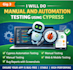 do manual and automation testing using cypress