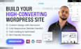 build a modern wordpress website using elementor