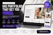 canva website design canva portfolio ugc portfolio design