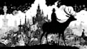 draw unique black and white illustration