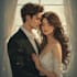 create your romantic couple portrait illustration