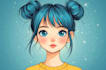 create cute kawaii cartoon character illustration