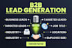 do linkedin b2b lead gen, contact list building
