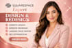 squarespace website design squarespace website redesign squarespace business