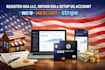 register your USA llc, get ein, and set up wise, mercury, stripe, us bank