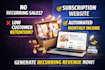 build subscription box website with recurring payment setup and high conversion