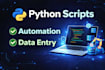 create python scripts, automation and fix bugs