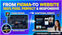 convert figma design to responsive full stack website