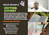 proofread and edit your book, blogpost and writing
