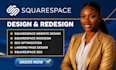 develop squarespace website, design or redesign squarespace website