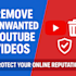 remove youtube video in short time by apply dmca