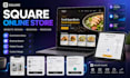 design square online store, square website redesign and booking system