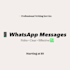 write clear polite and professional whatsapp messages