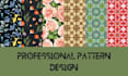 design custom seamless pattern for fabric