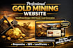 design professional gold mining website mineral resource website