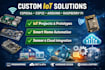 do raspberry pi, arduino, esp32, esp8266, stm32 iot projects and prototypes