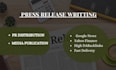 write press release and do PR distribution