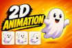 create smooth 2d cartoon animation in your style