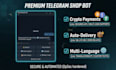 build a professional telegram bot with crypto checkout