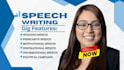 be your professional speechwriter for weddings and keynotes