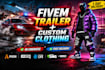 create fivem trailer or mlo showcase intro design custom 3d clothing for server