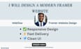 design morden responsive framer website, framer website design