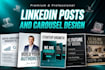 design engaging linkedin carousel posts