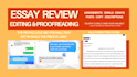 proofread or edit your personal statement, essay, etc