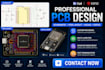design professional pcb layout, schematic, circuit board, kicad, esp32, gerber