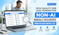 provide b2b contact list, manually researched