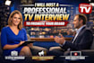 host a professional TV interview to showcase your brand