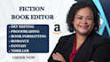 dev edit format fiction novels book editor proofread scifi romance KDP ebook