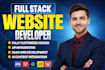 do custom website development as full stack web developer