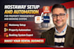 hostaway setup and automation for property management and booking system