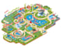 design festival map and isometric event map illustrations