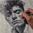 paint a real oil painting on canvas