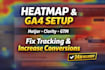 setup hotjar microsoft clarity heatmap and ga4 conversion tracking
