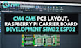 design pcb layout, raspberry pi m2 sdr carrier board development stm32 esp32