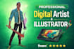 do your character in comicbook and cartoon style