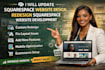 update squarespace website design, redesign squarespace website development