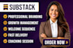 setup and manage your substack newsletter design substack post management