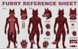 make vrchat avatar reference sheet, vtuber design, anime oc sheet, rigging ready
